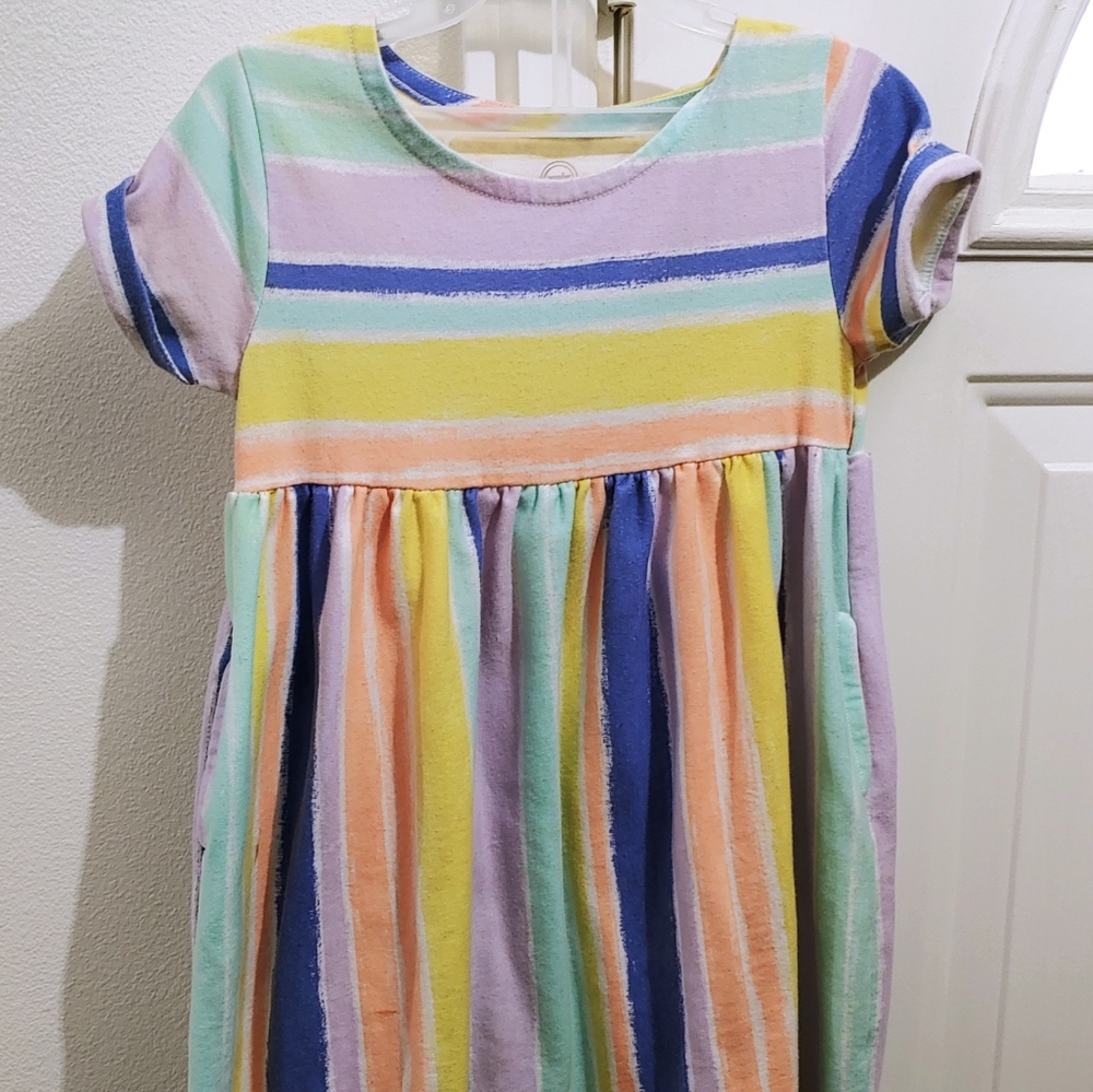Little girls multi colored dress size 4T